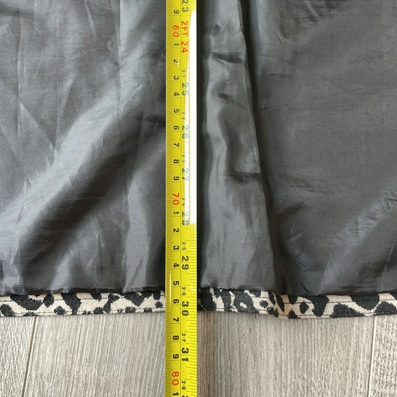 Calvin Klein Leopard Print   waterfall open jacket with three-quarter sleeves - Picture 6 of 7